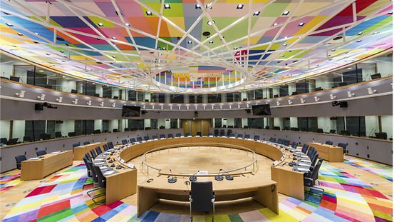 Konferenzsaal des Europäische Rates in Brüssel.