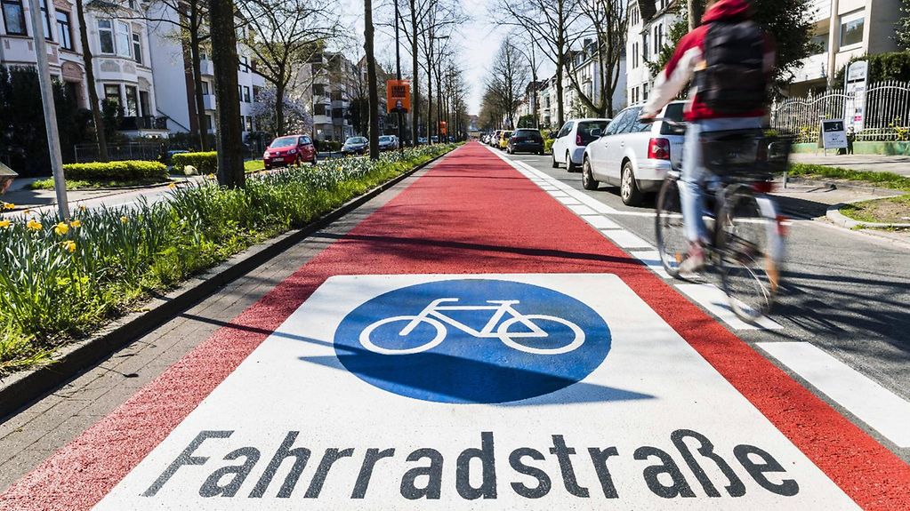 Fahrradstraße in Bremen