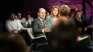 Federal Chancellor Olaf Scholz at the international WDR Europaforum.