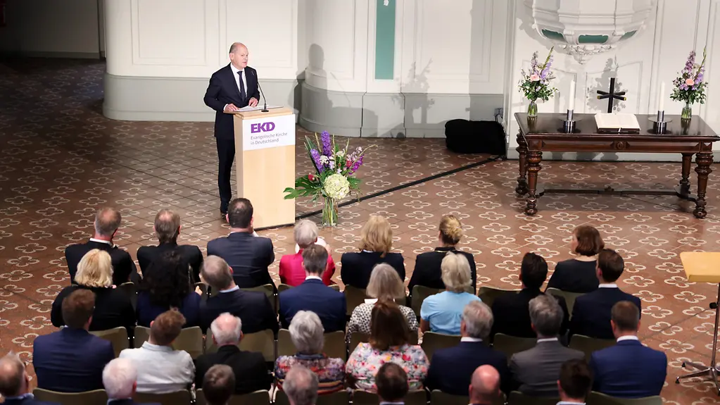 Federal Chancellor Olaf Scholz at the Saint John’s Day reception.