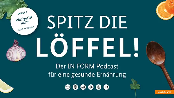 Grafik "Spitz die Löffel" - INFORM Podcast