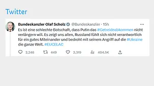 Es ist eine schlechte Botschaft, dass Putin das #Getreideabkommen nicht verlängern will. Es zeigt uns allen, Russland fühlt sich nicht verantwortlich für ein gutes Miteinander und bedroht mit seinem Angriff auf die #Ukraine die ganze Welt. #EUCELAC