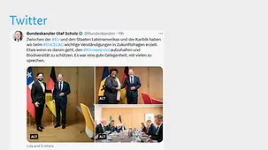 Zwischen der #EU und den Staaten Lateinamerikas und der Karibik haben wir beim #EUCELAC wichtige Verständigungen in Zukunftsfragen erzielt.