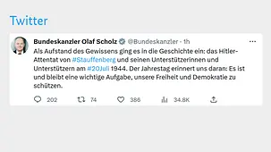 Als Aufstand des Gewissens ging es in die Geschichte ein: das Hitler-Attentat von #Stauffenberg und seinen Unterstützerinnen und Unterstützern am #20Juli 1944.