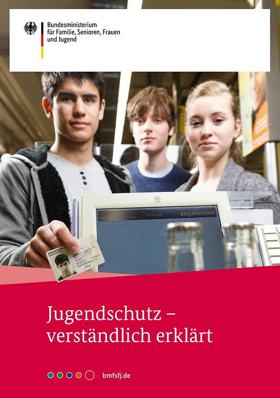 Titelbild der Publikation "Jugendschutz - verständlich erklärt"