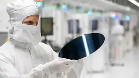 Foto zeigt Halbleiterproduktion in Dresden. 
