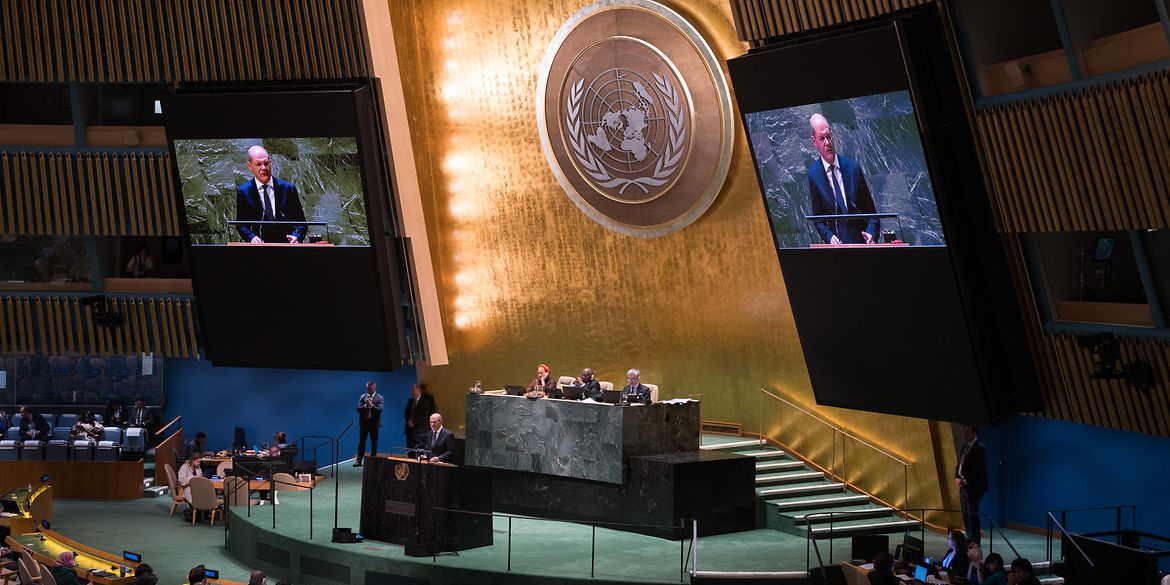 Federal Chancellor Scholz UN General Assembly
