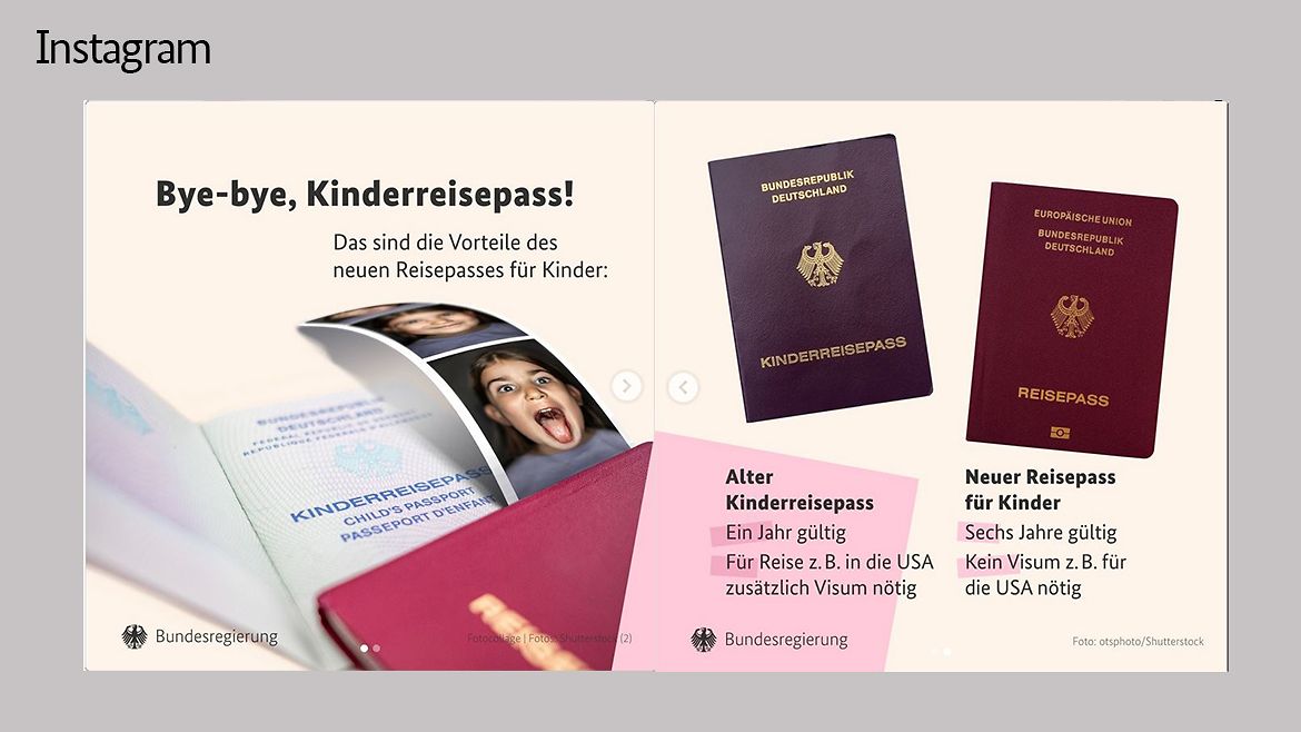 Ab dem kommenden Jahr können auch Kinder den "normalen" Reisepass beantragen. Aber: Erst wenn der bestehende Pass abgelaufen ist, wird ein neuer Pass benötigt.