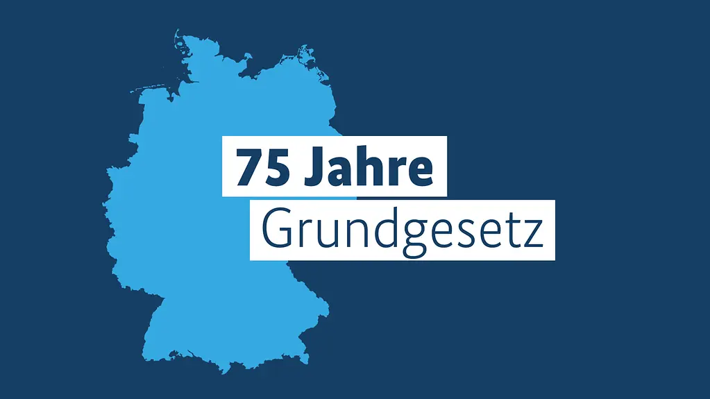 Grafik 75 Jahre Grundgesetz