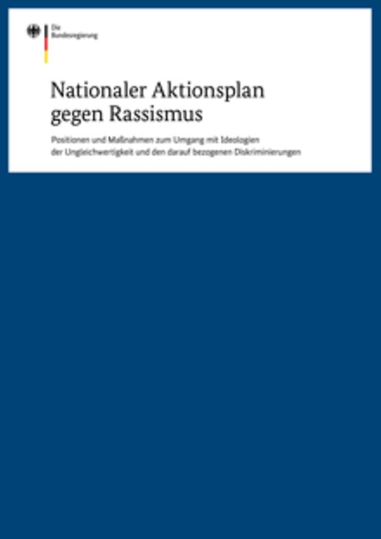 Titelbild der Publikation "Nationaler Aktionsplan gegen Rassismus"
