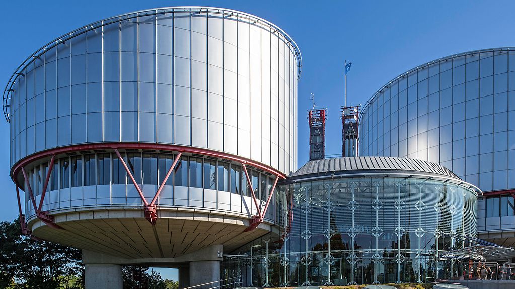 Gebäude des Europäischen Gerichtshofs für Menschenrechte Straßburg, Frankreich