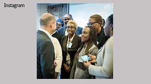 Ich habe Jaqueline Mukarukundo und andere Unternehmerinnen und Unternehmer am Rande des „Compact with Africa“ getroffen.