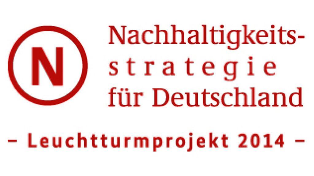 Logo Nachhaltigkeit Leuchtturmprojekt 2014
