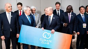 Bundeskanzler Olaf Scholz bei der Weltklimakonferenz COP28