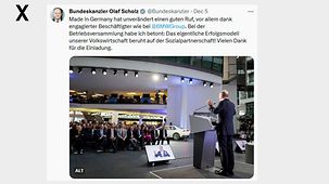 Made in Germany hat unverändert einen guten Ruf, vor allem dank engagierter Beschäftigter wie bei @BMWGroup. Bei der Betriebsversammlung habe ich betont: Das eigentliche Erfolgsmodell unserer Volkswirtschaft beruht auf der Sozialpartnerschaft!