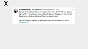 Donald Tusk möchte Polen wieder zurück ins Herz der EU führen – genau dort gehört Polen hin. 