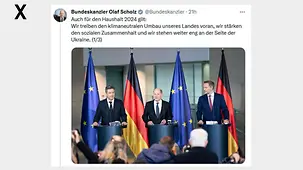 Wir treiben den klimaneutralen Umbau unseres Landes voran, wir stärken den sozialen Zusammenhalt und wir stehen weiter eng an der Seite der Ukraine. (1/3)