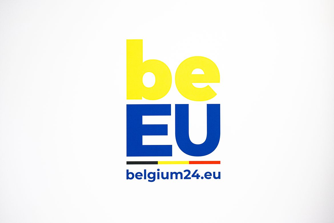 Logo der belgischen Präsidentschaft im Rat der Europäischen Union