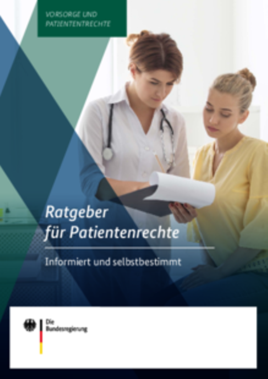 Titelbild der Publikation "Ratgeber für Patientenrechte"