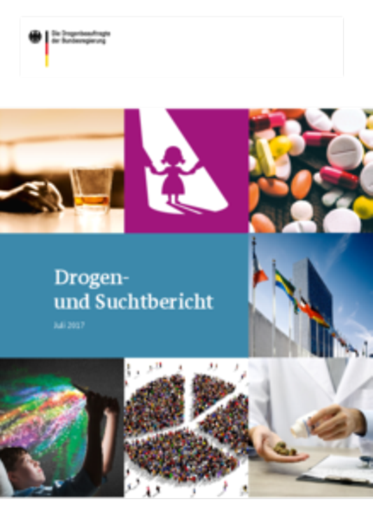 Titelbild der Publikation "Drogen- und Suchtbericht 2017"