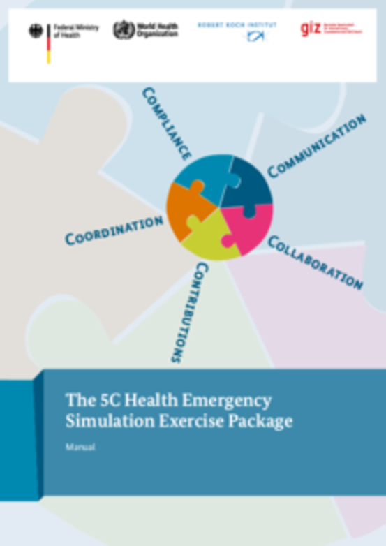 Titelbild der Publikation "The 5C Health Emergency Simulation Exercise Package Manual"