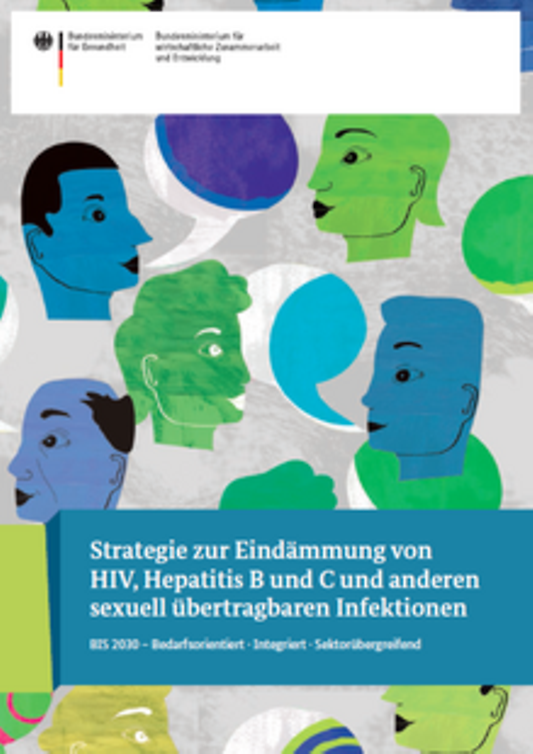 Titelbild der Publikation "Broschüre: BIS 2030 – Strategie zur Eindämmung von HIV, Hepatitis B und C und anderen sexuell übertragbaren Infektionen"
