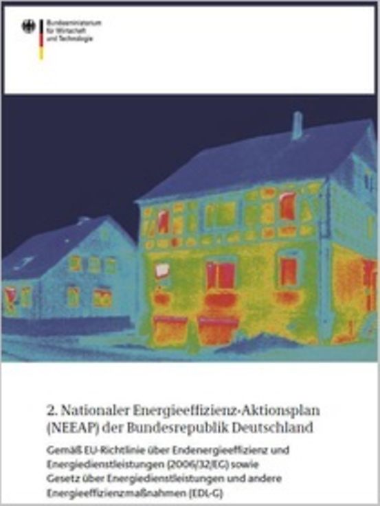 Titelbild der Publikation "2. Nationaler Energieeffizienz-Aktionsplan (NEEAP) der Bundesrepublik Deutschland"