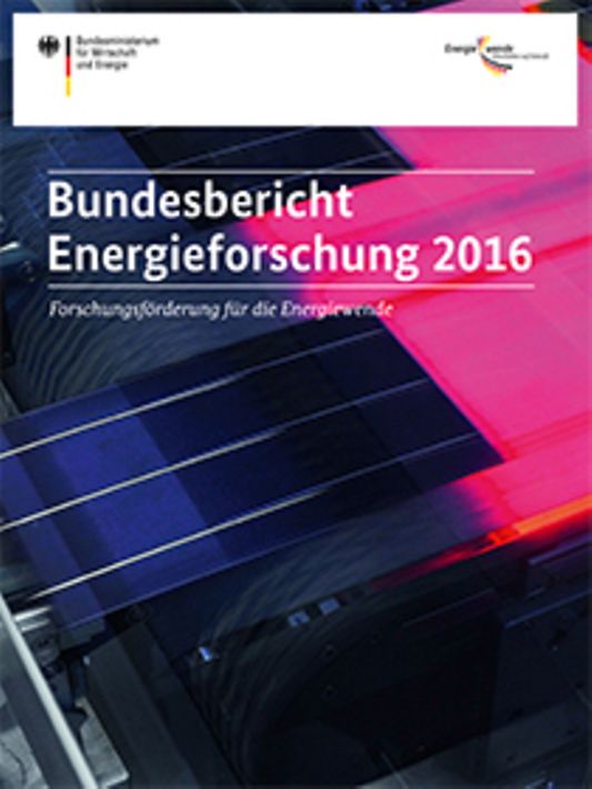 Titelbild der Publikation "Bundesbericht Energieforschung 2016"