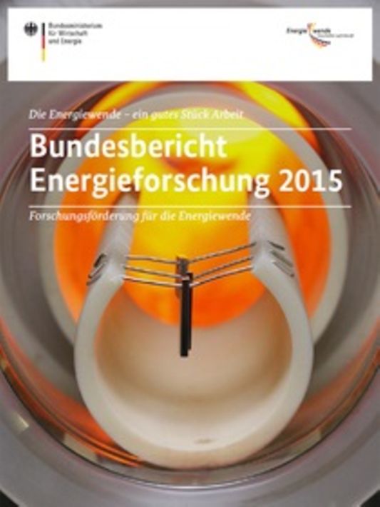 Titelbild der Publikation "Bundesbericht Energieforschung 2015"