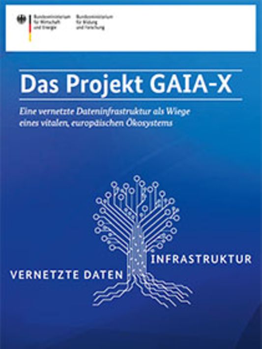 Titelbild der Publikation "Das Projekt GAIA-X"
