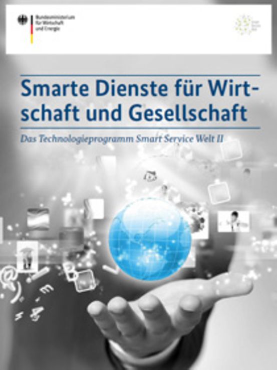 Titelbild der Publikation "Smarte Dienste für Wirtschaft und Gesellschaft"