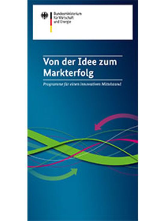 Titelbild der Publikation "Von der Idee zum Markterfolg (Flyer)"