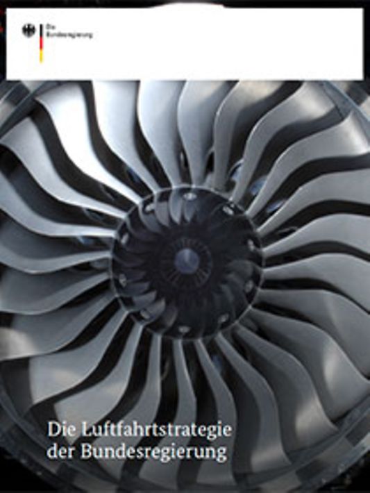 Titelbild der Publikation "Die Luftfahrtstrategie der Bundesregierung"