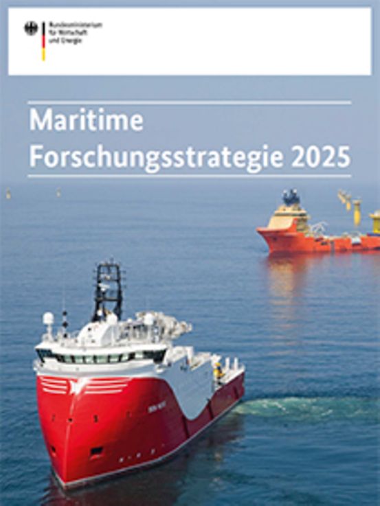 Titelbild der Publikation "Maritime Forschungsstrategie 2025"