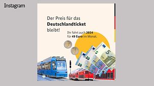 Eine gute Nachricht für alle, die den ÖPNV nutzen. #Deutschlandticket #ÖPNV #Bahn #Bus #Verkehr