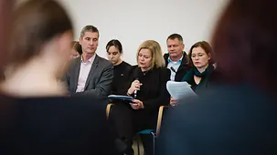 Nancy Faeser, Bundesministerin des Inneren und für Heimat, bei einer Lesung in der Gedenkveranstaltung anlässlich des Holocaust-Gedenktages.