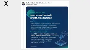 Bundeshaushalt 2024. Unser neuer Haushalt schafft Arbeitsplätze.