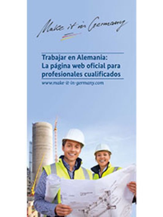 Titelbild der Publikation "Trabajar en Alemania: La página web oficial para profesionales cualificados"