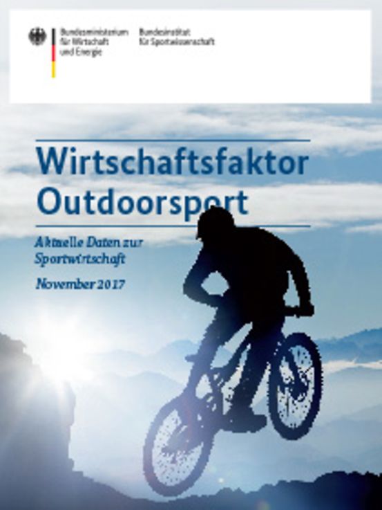 Titelbild der Publikation "Wirtschaftsfaktor Outdoorsport"