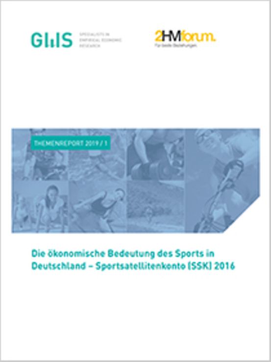 Titelbild der Publikation "Die ökonomische Bedeutung des Sports in Deutschland – Sportsatellitenkonto (SSK) 2016"