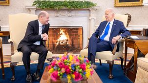 US-Präsident Biden und Scholz im Weißen Haus