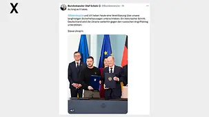 As long as it takes. @ZelenskyyUa und ich haben heute eine Vereinbarung über unsere langfristigen Sicherheitszusagen unterschrieben.