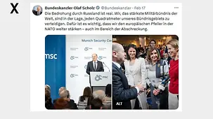 Die Bedrohung durch Russland ist real. Wir, das stärkste Militärbündnis der Welt, sind in der Lage, jeden Quadratmeter unseres Bündnisgebiets zu verteidigen.