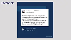 Nach der Ukraine-Hilfskonferenz auf Einladung des französischen Präsidenten Macron stellt Bundeskanzler Scholz klar: