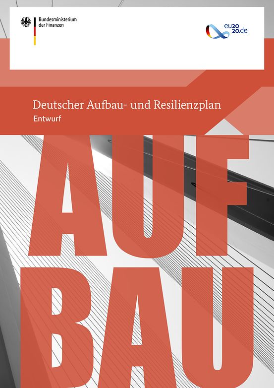 Titelbild der Publikation "Deutscher Aufbau- und Resilienzplan (DARP)"