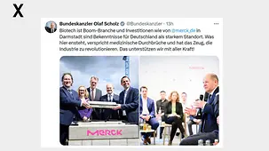 Biotech ist Boom-Branche und Investitionen wie von @merck_de in Darmstadt sind Bekenntnisse für Deutschland als starkem Standort. 