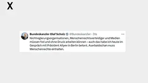 Aserbaidschan muss Menschenrechte einhalten.