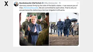 Germany stands firmly by the side of the Baltic states