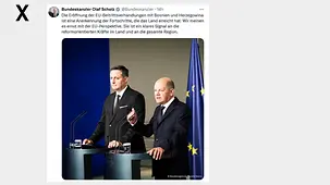 Die Eröffnung der EU-Beitrittsverhandlungen mit Bosnien und Herzegowina ist eine Anerkennung der Fortschritte, die das Land erreicht hat.