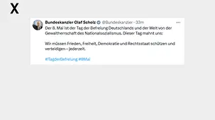 Der 8. Mai ist der Tag der Befreiung Deutschlands und der Welt von der Gewaltherrschaft des Nationalsozialismus. 